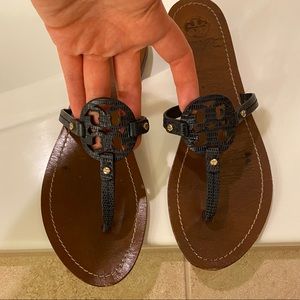 Tory Burch Navy Sandals